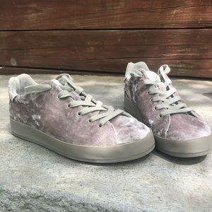 Rag&Bone New York crushed velvet sneakers.